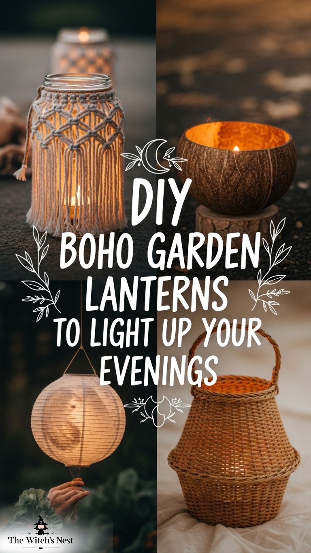 DIY Boho Garden Lanterns to Light Up Your Evenings - The Witch's Nest