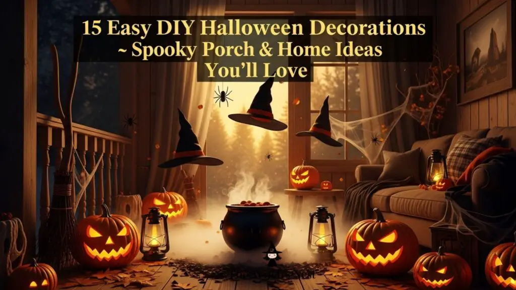 Easy DIY Halloween Decorations: Spooky Porch & Home Ideas You’ll Love