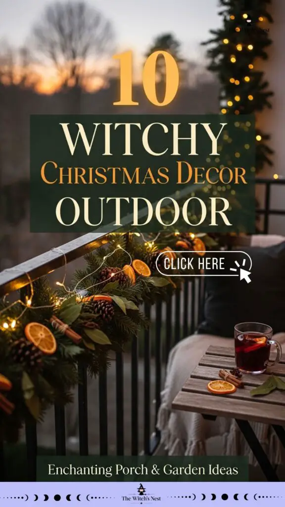 Witchy Christmas Decor Outdoor: Protective Wreaths for Your Door