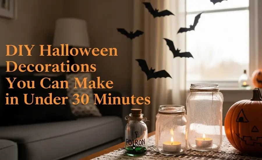 DIY Halloween Decorations You Can Make in Under 30 Minutes