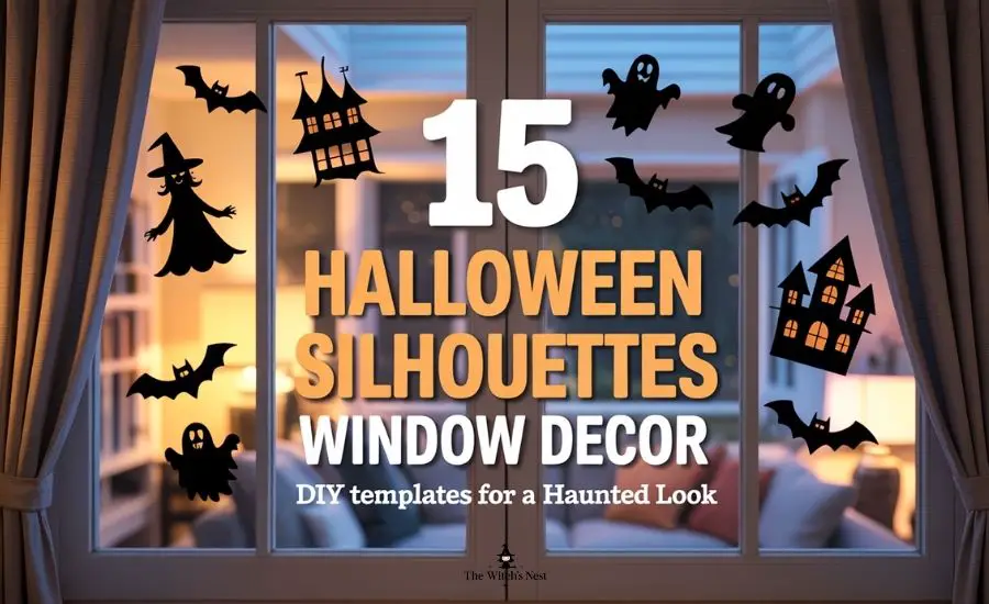 15 Halloween Silhouettes Window Decor: DIY Templates for a Haunted Look