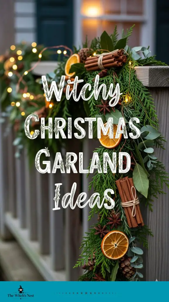 Witchy Christmas garland ideas