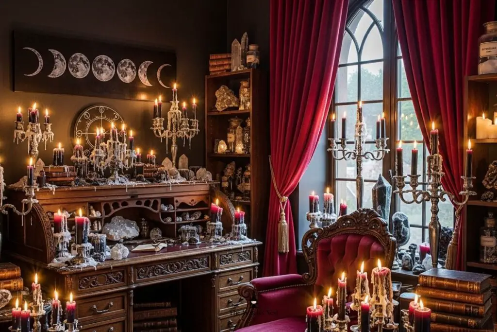 Gothic Witchy Home Inspiration: Crystals, Candles & Dark Magic Decor