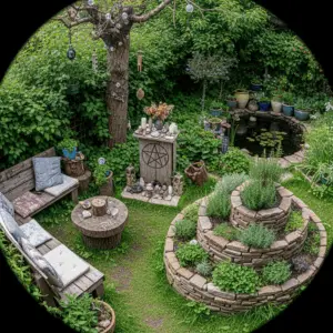 Discover 10 magical witchy garden ideas to transform your outdoor space into a sanctuary. From herb spirals to moon gates, create your own enchanted haven.