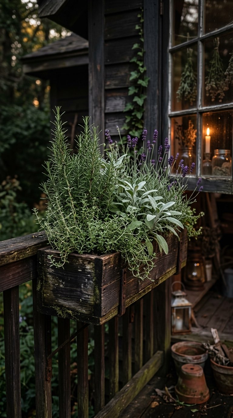 Herb Window Box - witchy decor idea