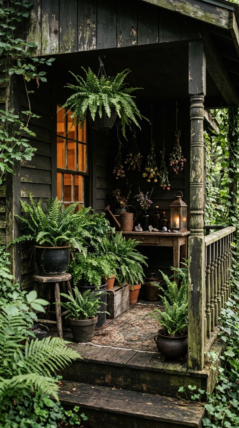 Fern Corner - witchy decor idea