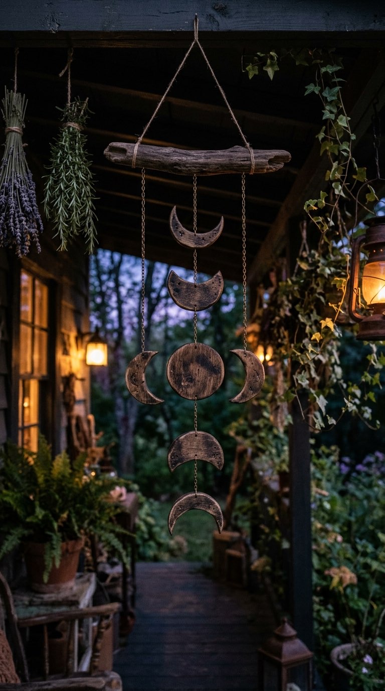 Moon Phase Mobile - witchy decor idea