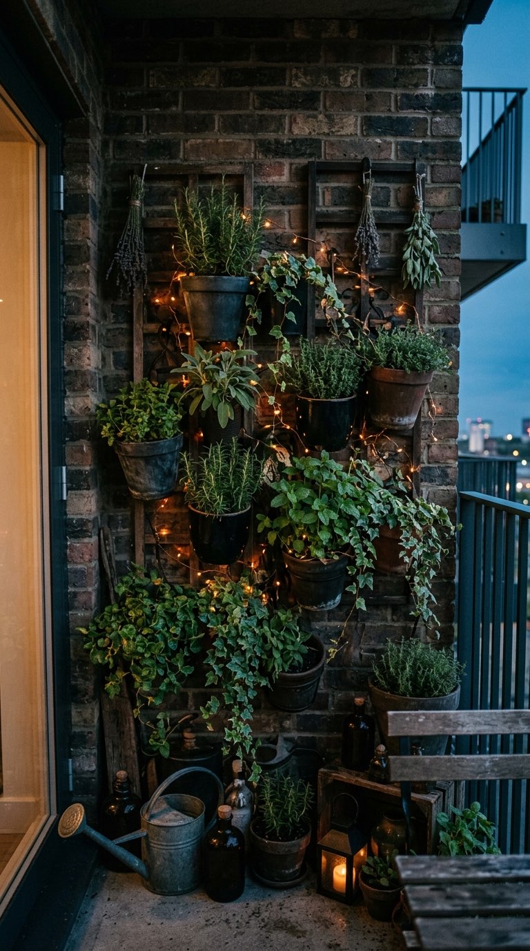 Vertical Herb Garden - witchy decor idea