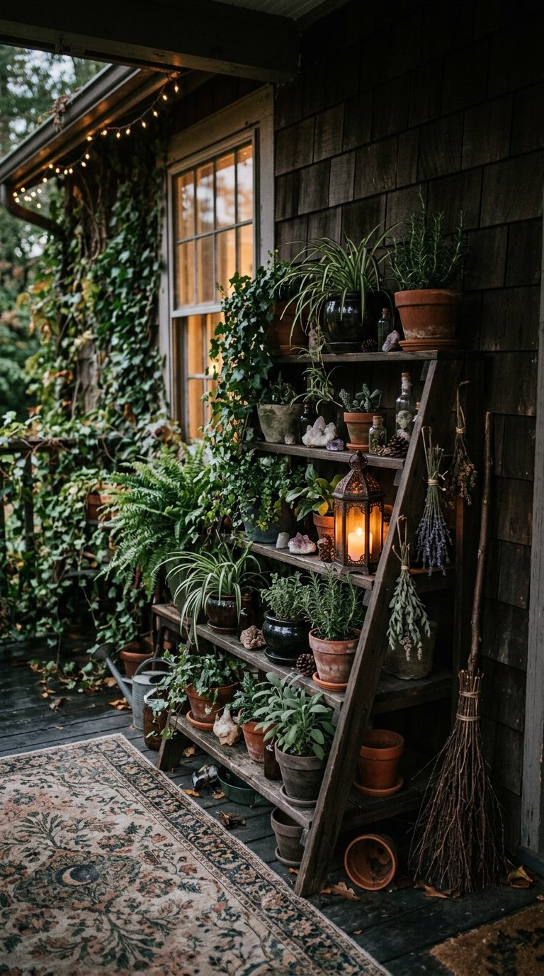 Tiered Plant Stand - witchy decor idea