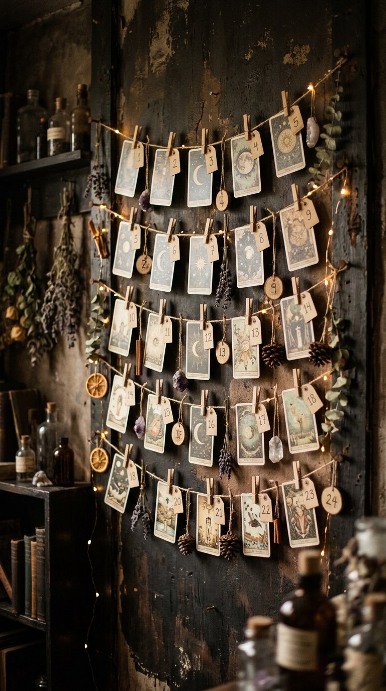 Tarot Card Countdown - witchy decor idea