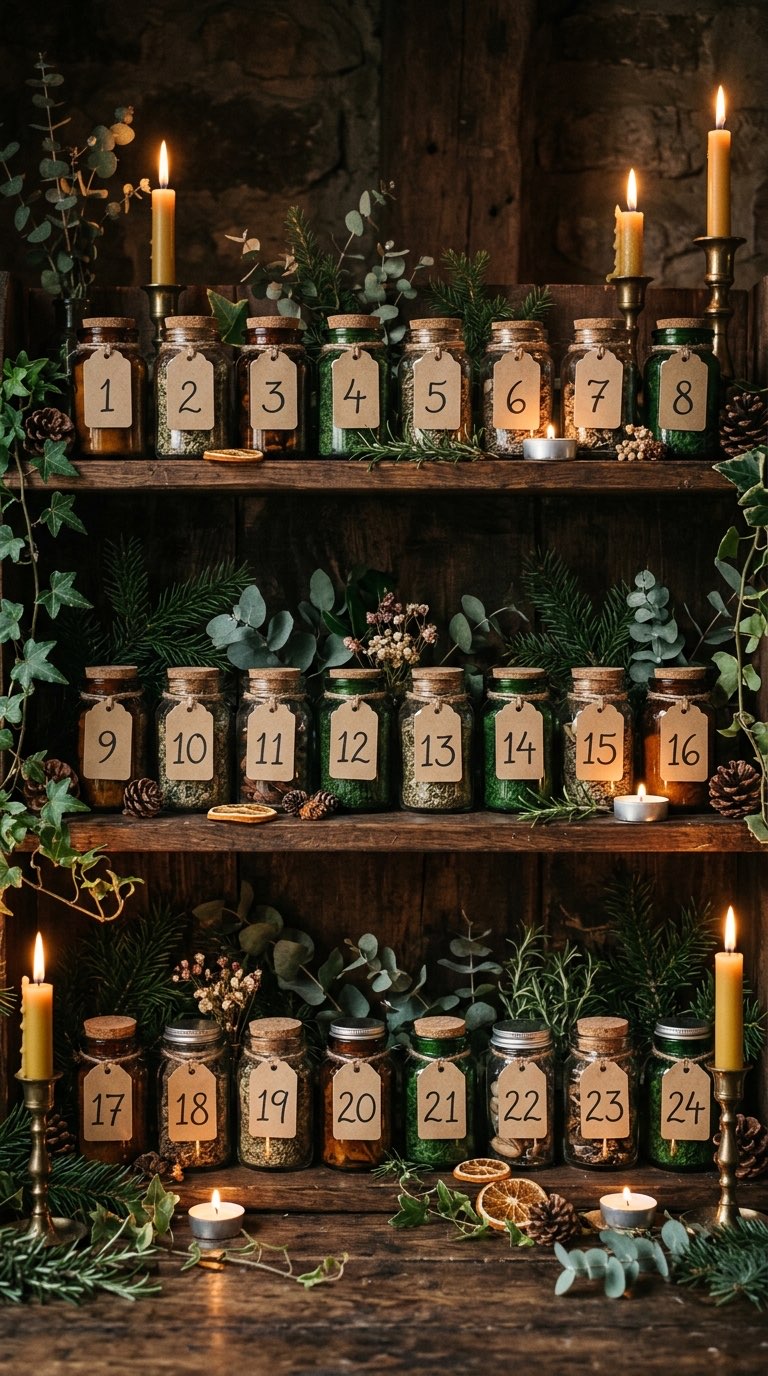 Mason Jar Calendar - witchy decor idea