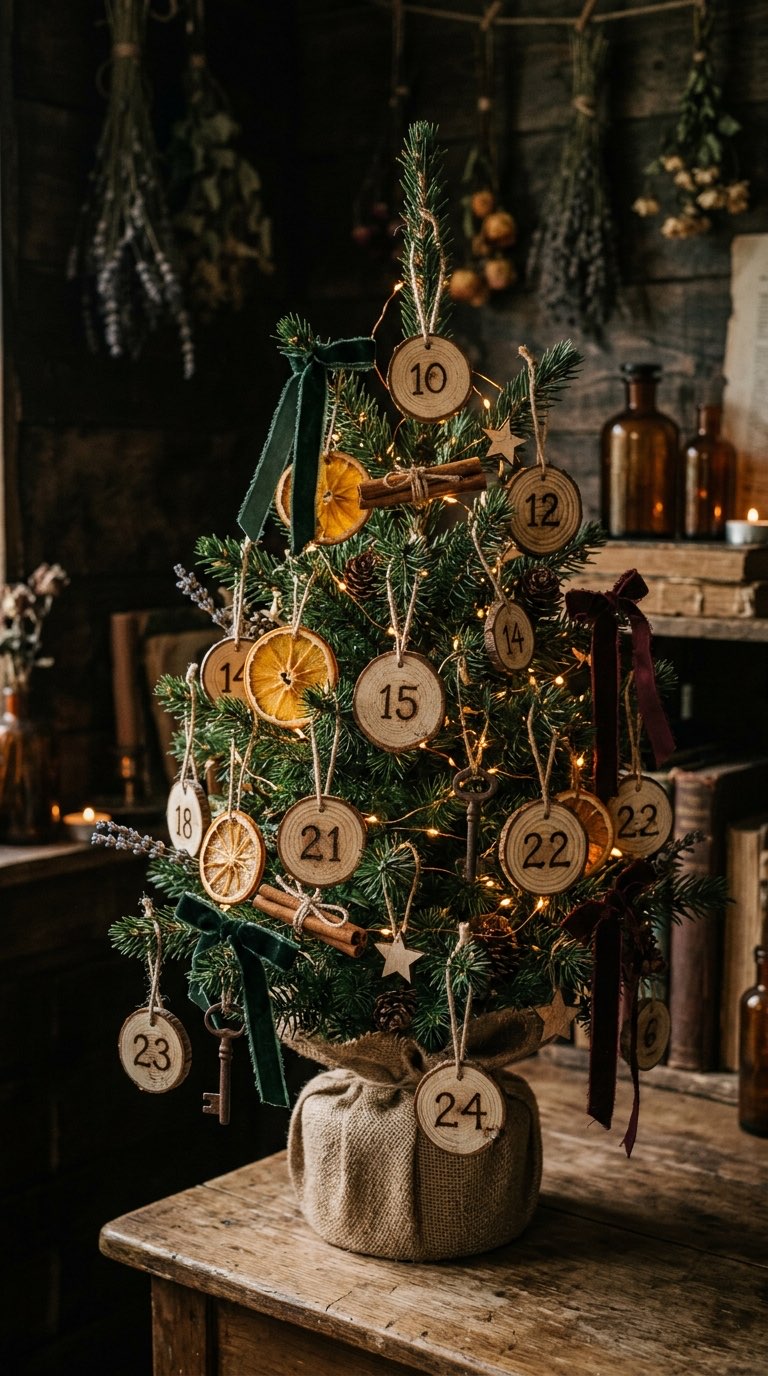Wooden Tree Calendar - witchy decor idea