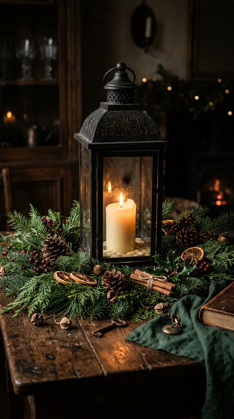 Black Iron Lantern - witchy decor idea