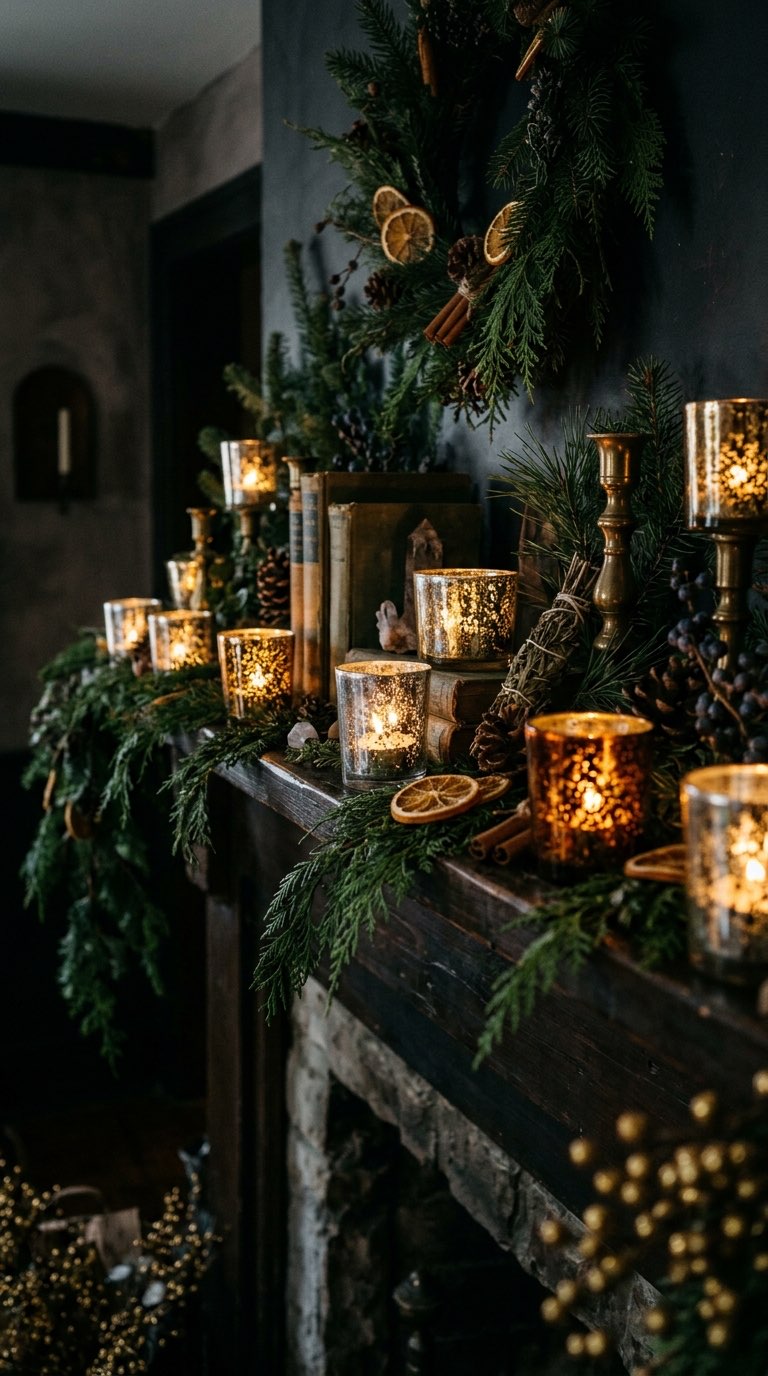 Mercury Glass Votives - witchy decor idea