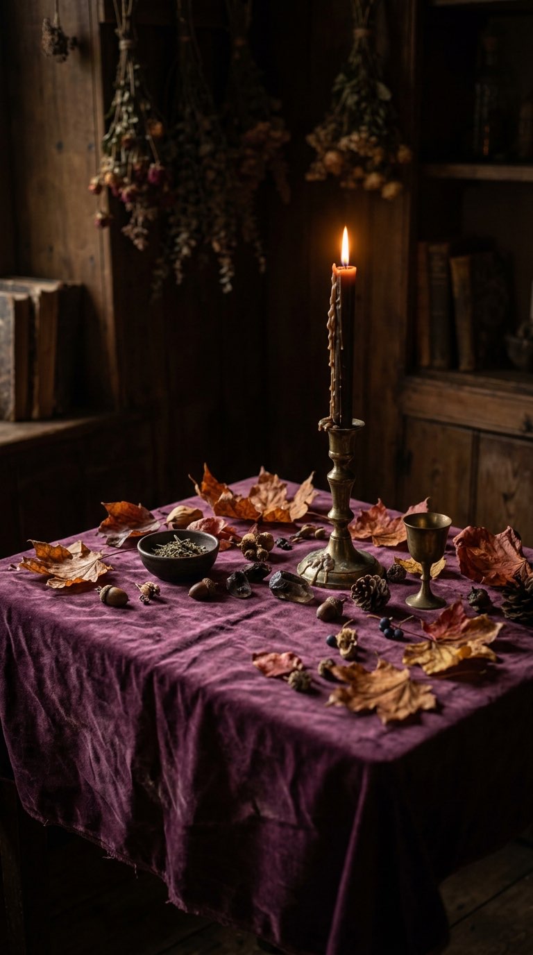 Add a Dark Cloth - witchy decor idea