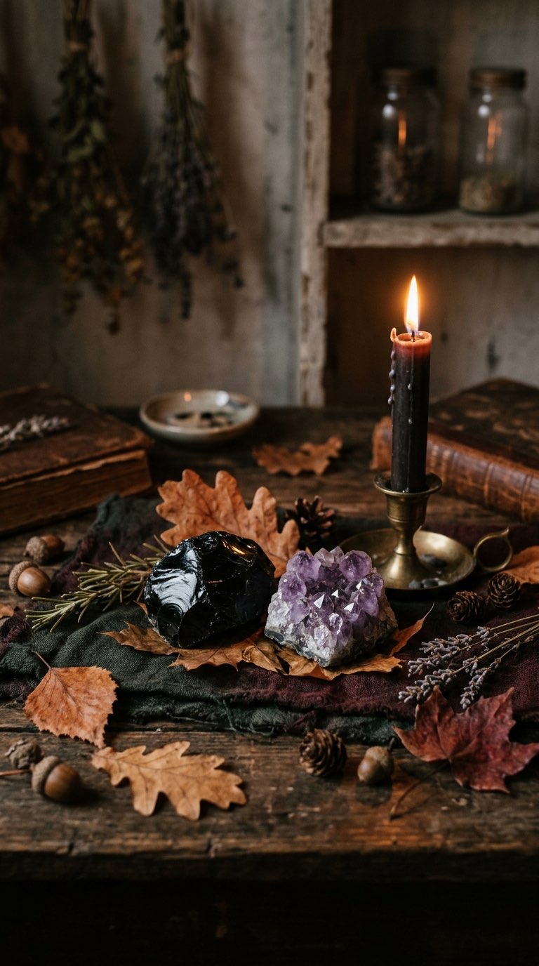A Crystal or Two - witchy decor idea