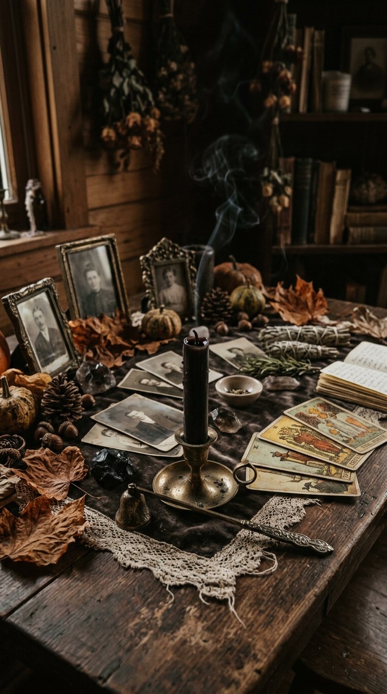 Close the Altar with Gratitude - witchy decor idea
