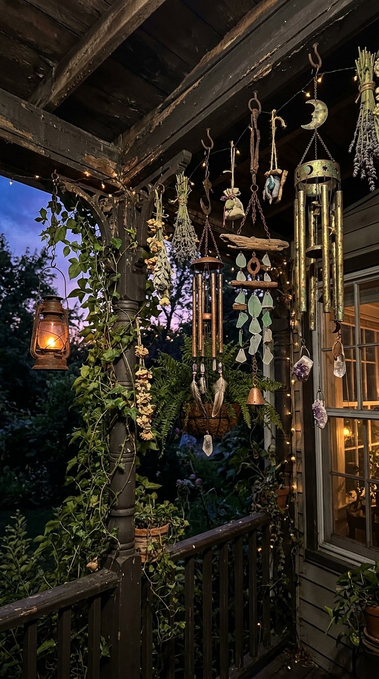 Wind Chime Corner - witchy decor idea