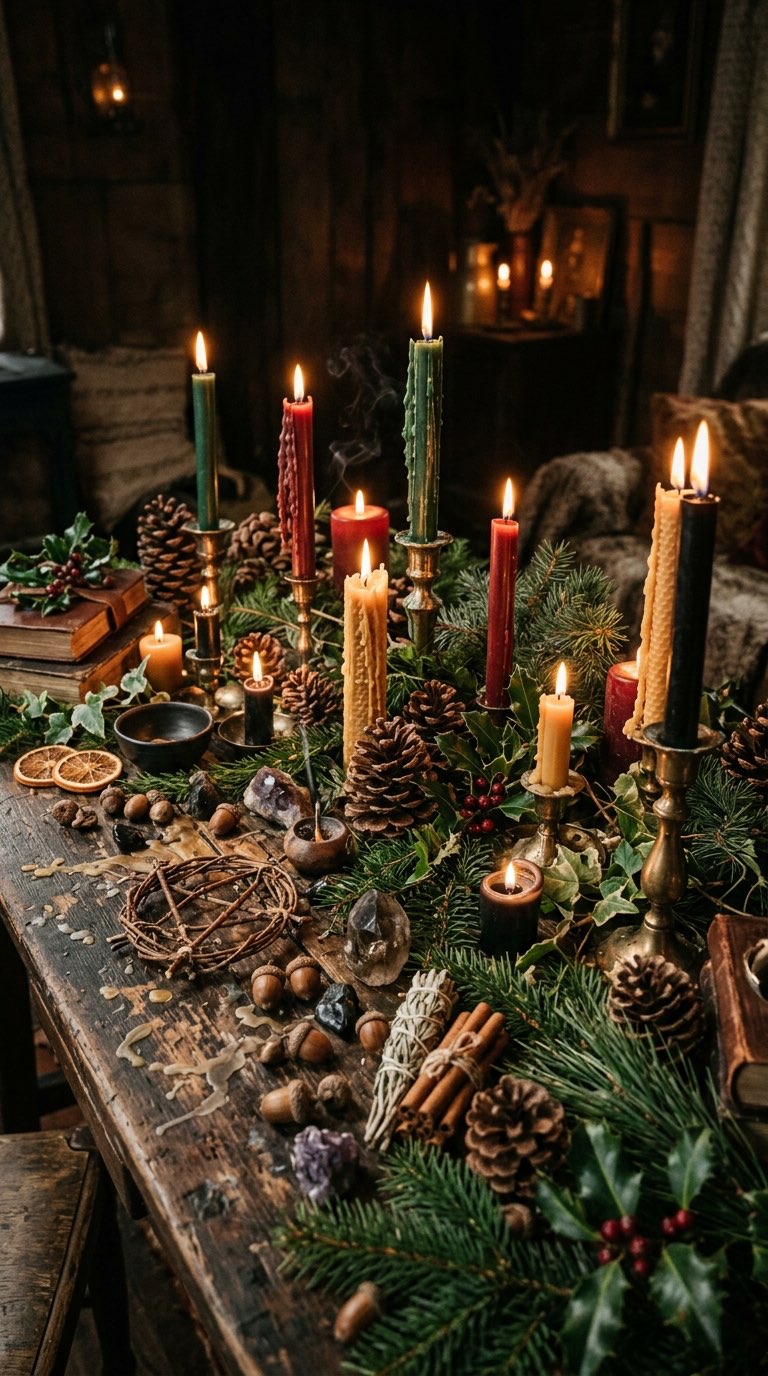 Pinecones and Acorns - witchy decor idea