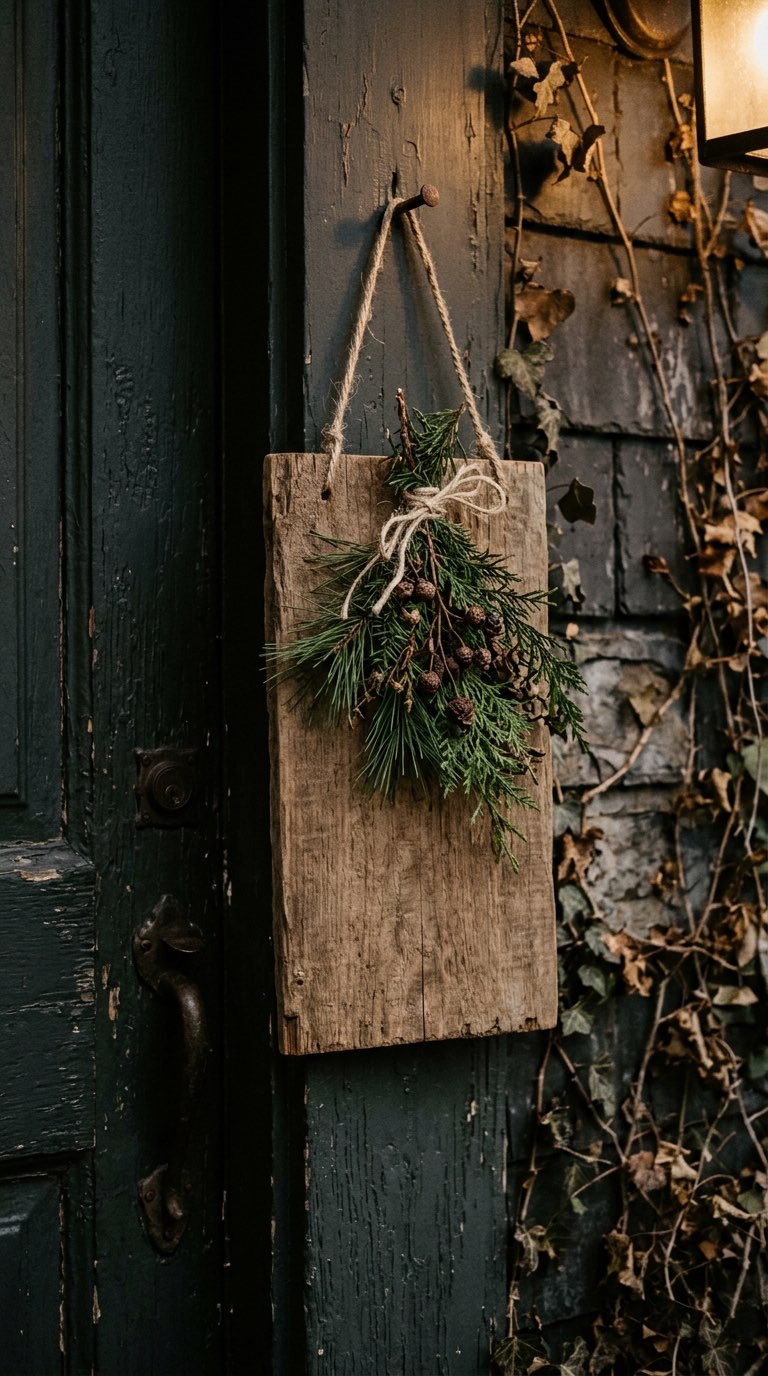 Welcome Sign with Seasonal Charm - witchy decor idea