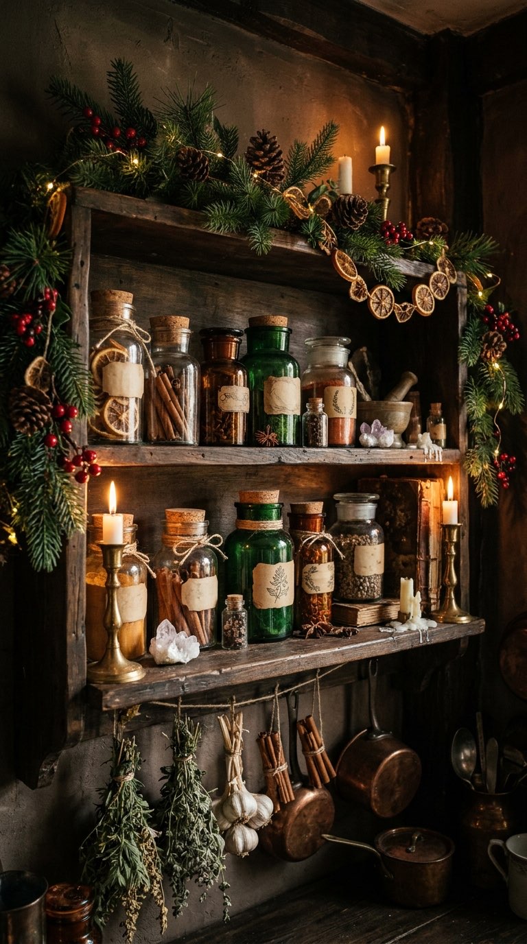 Apothecary Jar Spices - witchy decor idea