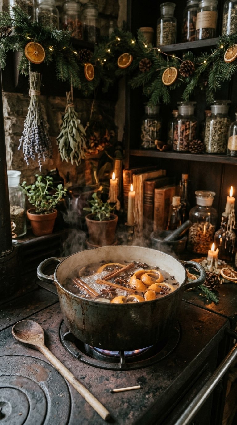 Stove Simmer Pot - witchy decor idea