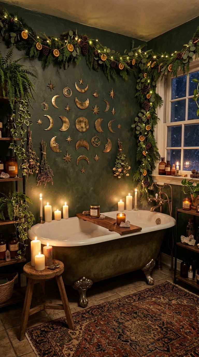 Moon and Star Wall Decor - witchy decor idea