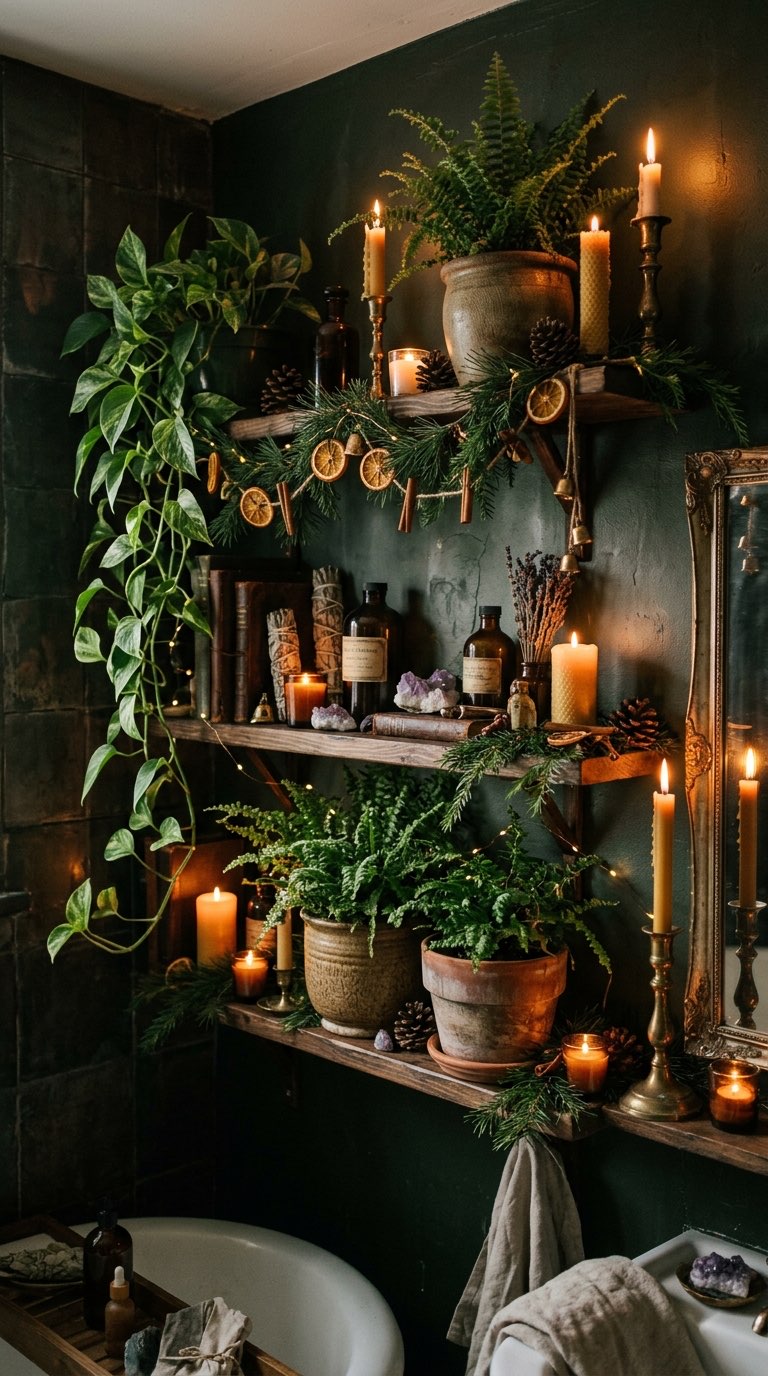 Plants for a Green Spa - witchy decor idea