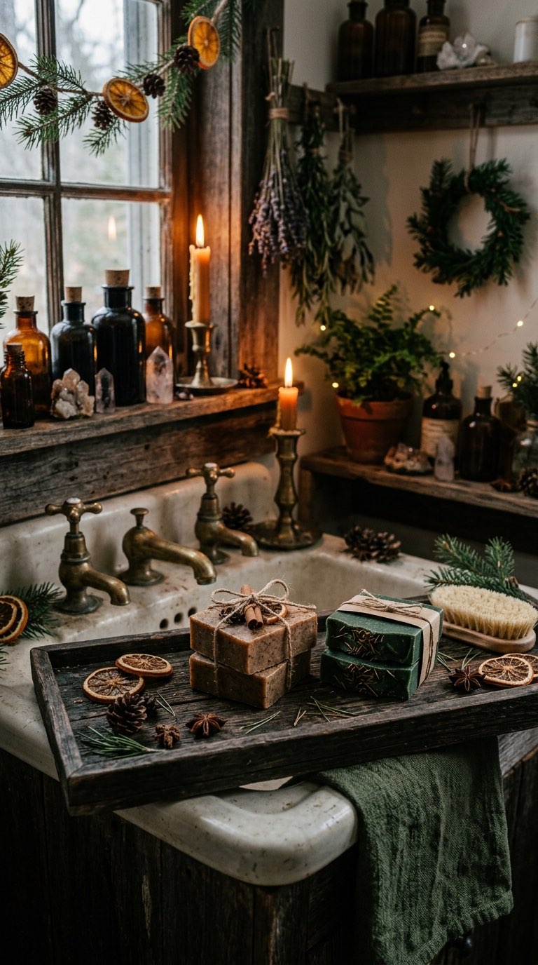 Christmas Scented Soaps - witchy decor idea