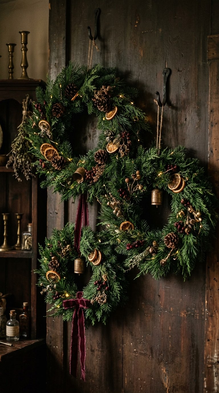Wreath Cluster - witchy decor idea
