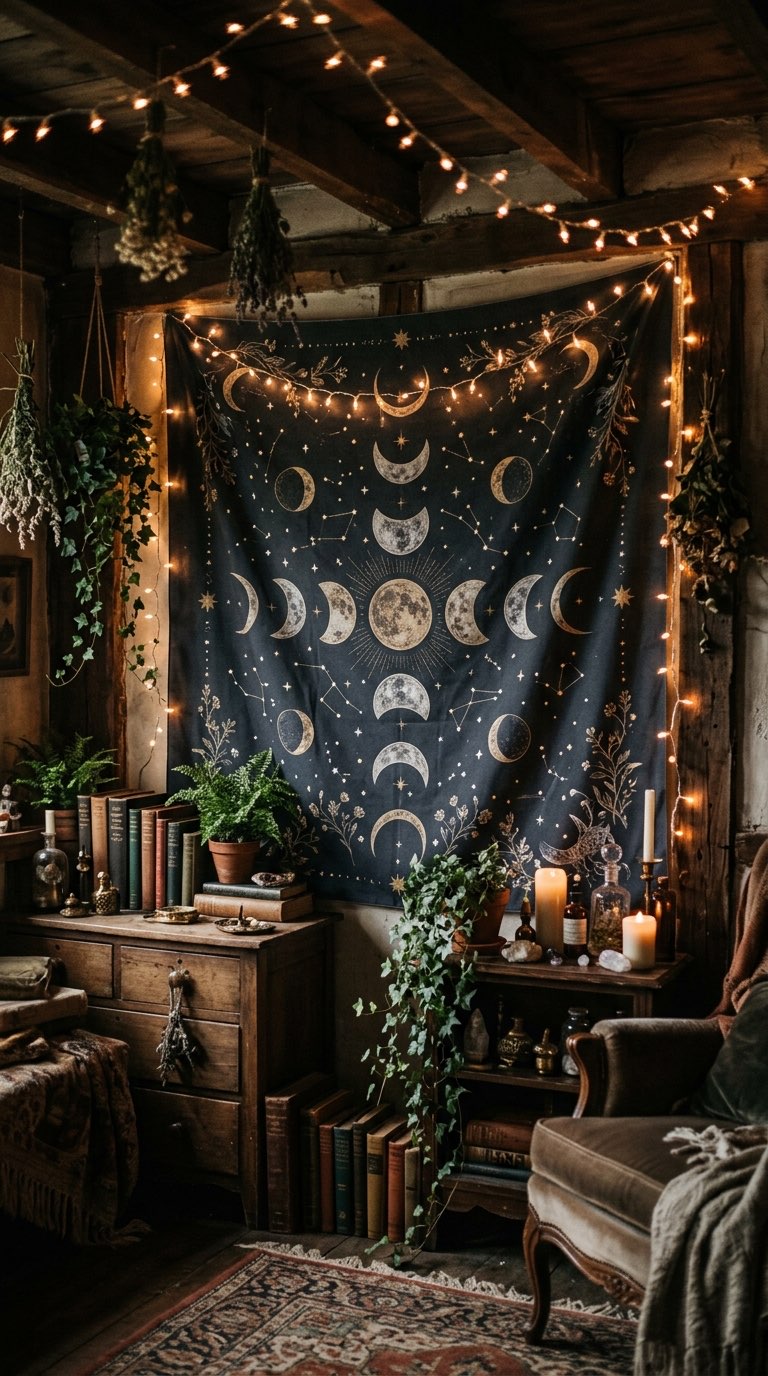 Celestial Tapestry - witchy decor idea