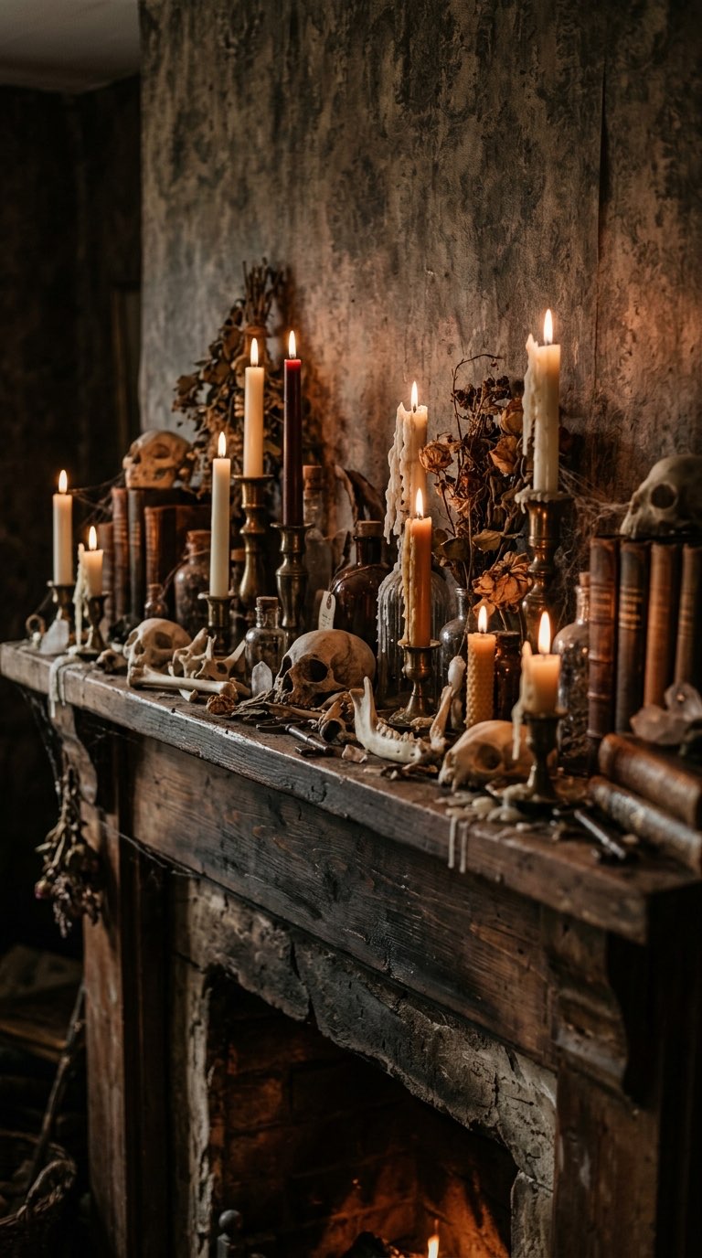Display Skulls and Bones – witchy decor idea