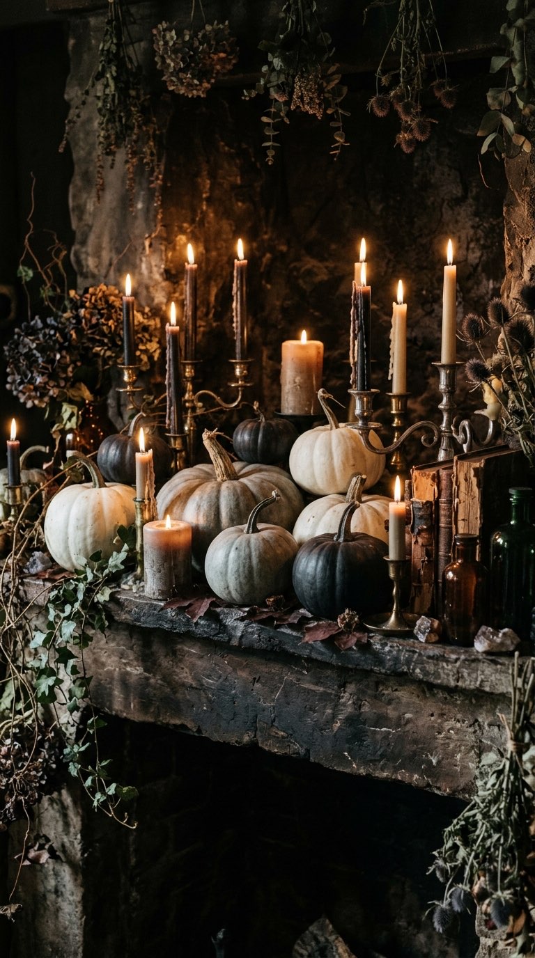 Add Pumpkins in Muted Colors – witchy decor idea