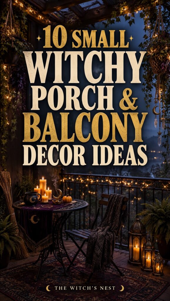10 Small Witchy Porch & Balcony Ideas for Apartments
