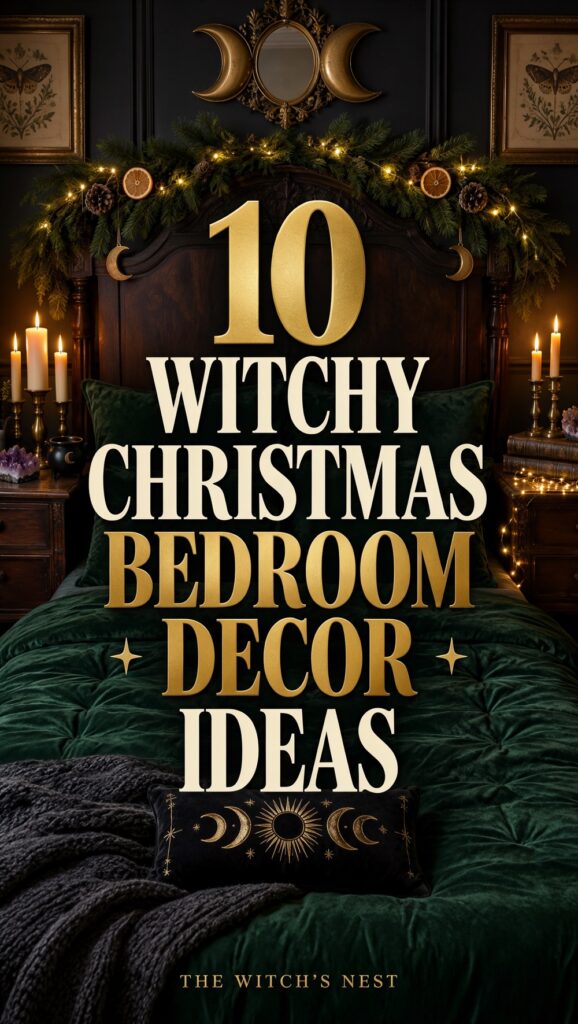 10 Witchy Christmas Bedroom Decor Ideas for a Cozy Yule Retreat