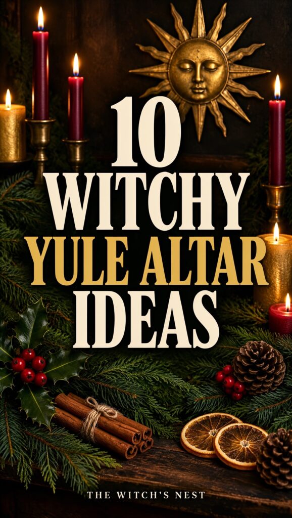 10 Witchy Yule Altar Ideas for the Winter Solstice