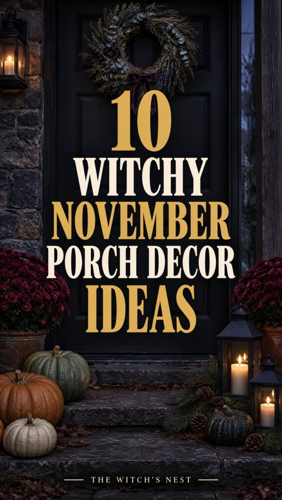 10 Witchy November Porch Decor Ideas for After Halloween