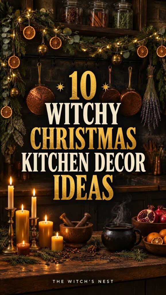 10 Witchy Christmas Kitchen Decor Ideas for a Cozy Cottage Feel