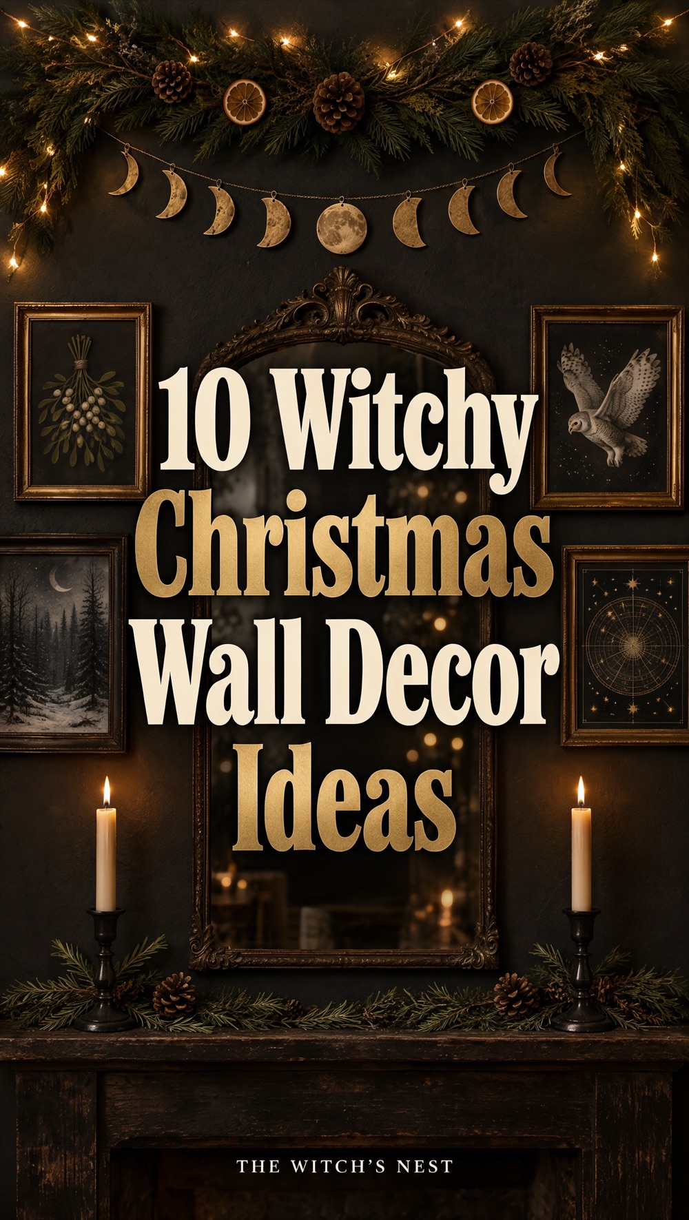 10 Witchy Christmas Wall Decor Ideas for a Magical Gallery Look