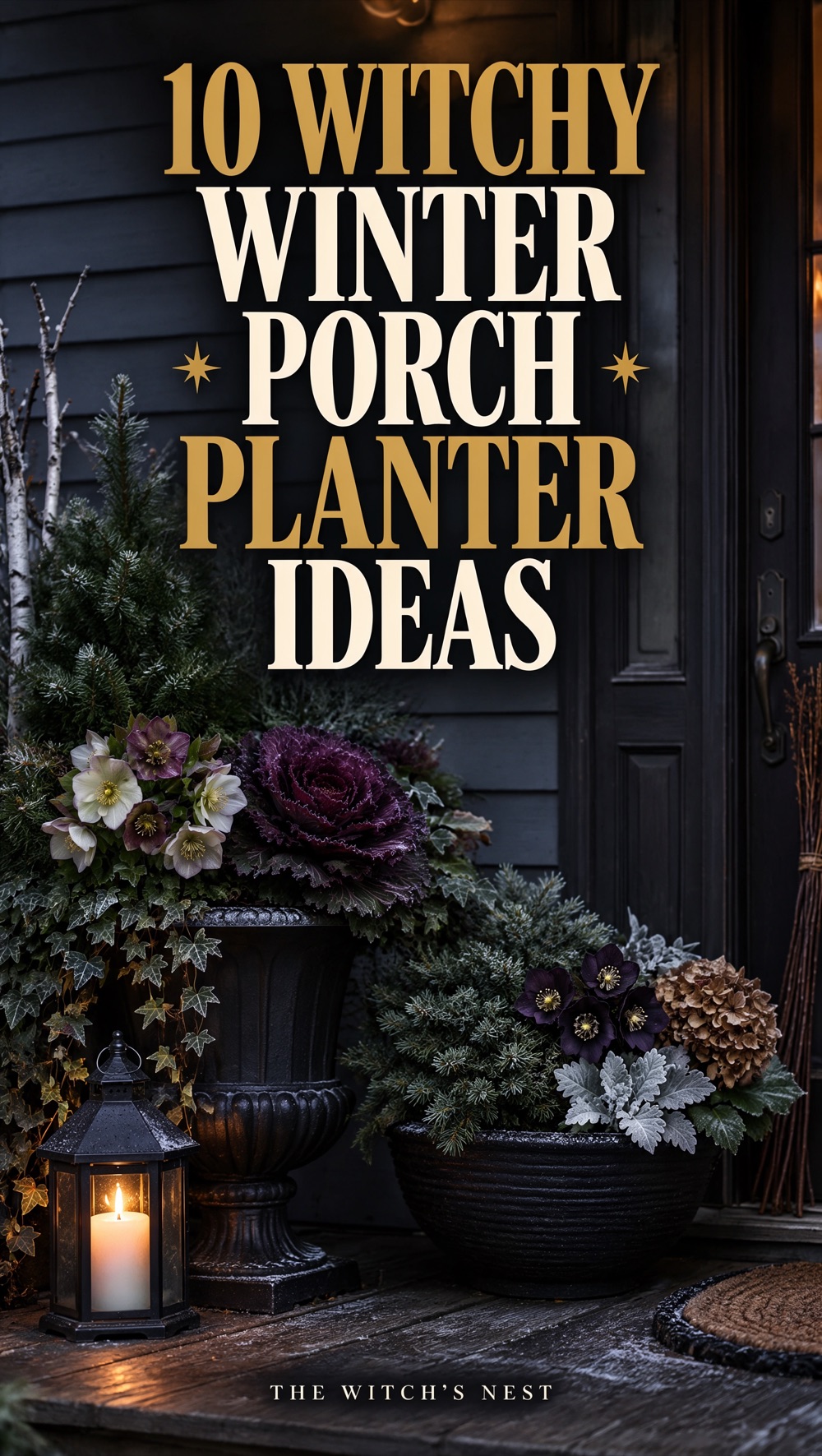10 Witchy Winter Porch Planter Ideas That Survive the Cold