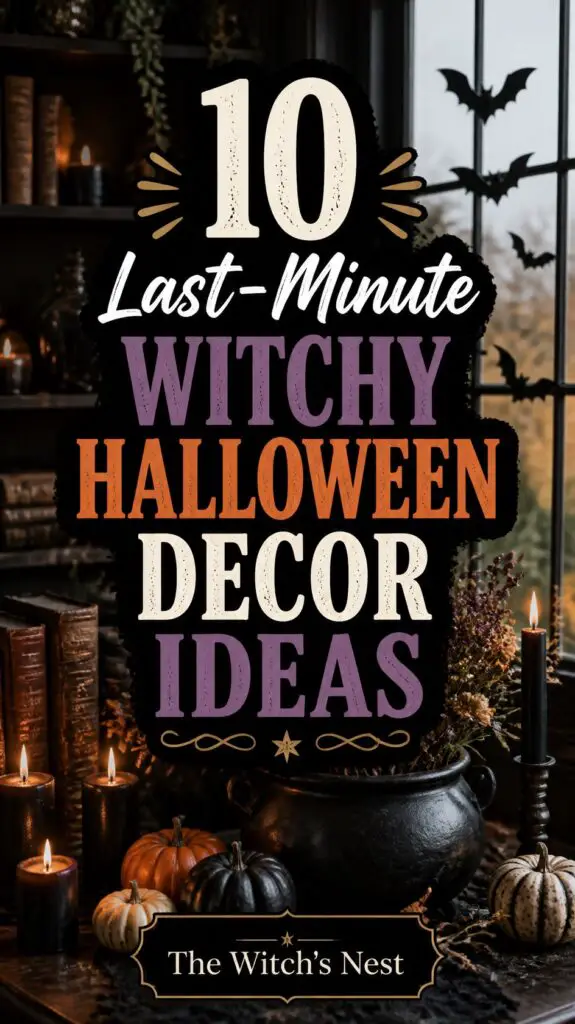 10 Last-Minute Witchy Halloween Decor Ideas That Are Easy & Cheap