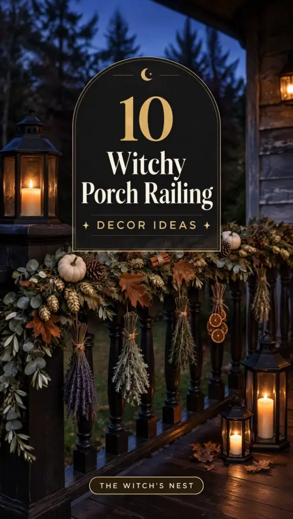 10 Witchy Porch Railing Decor Ideas for a Moody, Magical Entrance