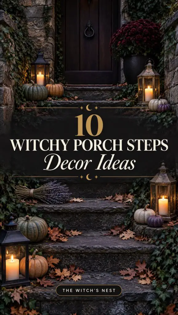 10 Witchy Porch Steps Decor Ideas for a Cozy, Enchanted Welcome
