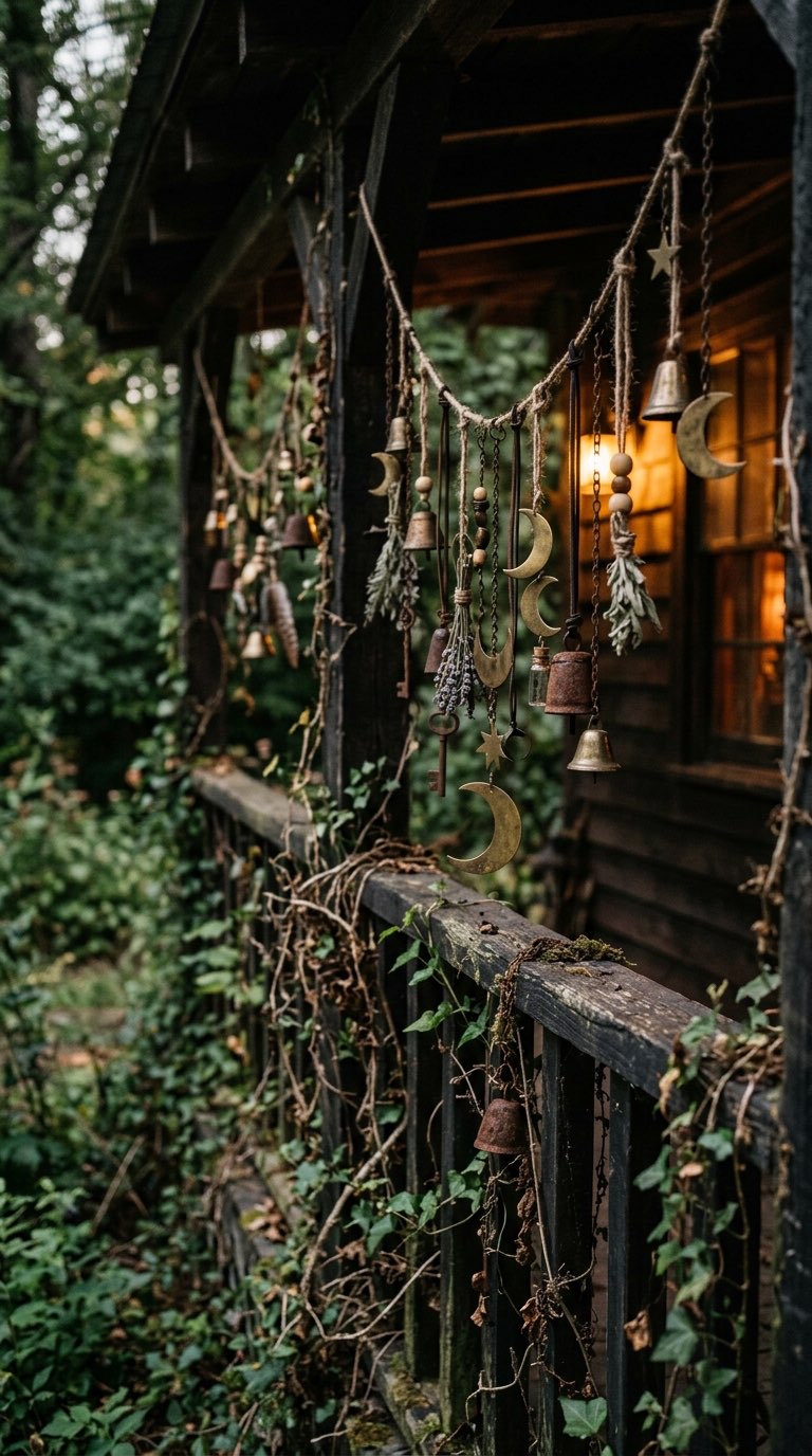 Tie On Witch Bells and Charms – witchy decor idea