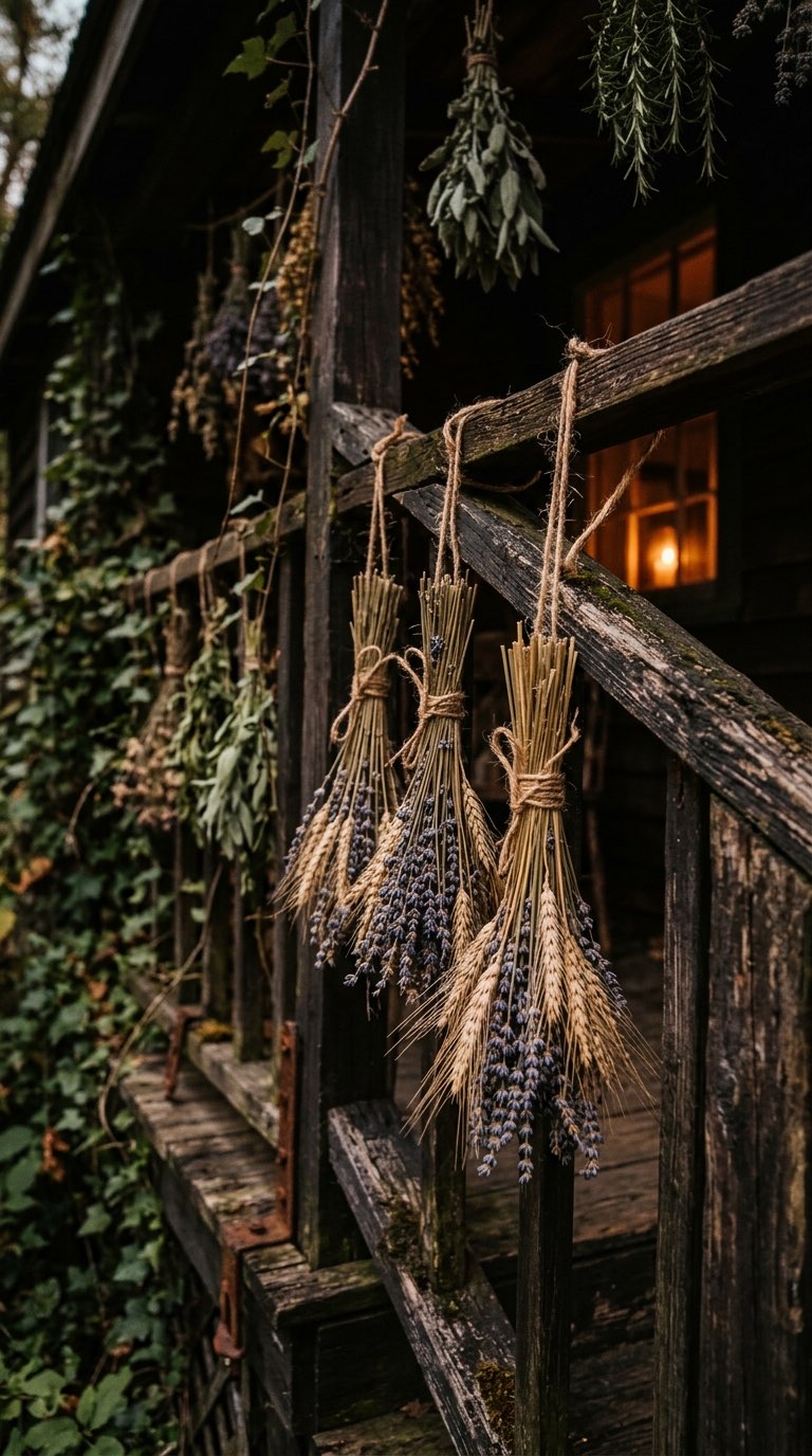 Hang Dried Flower Bundles – witchy decor idea