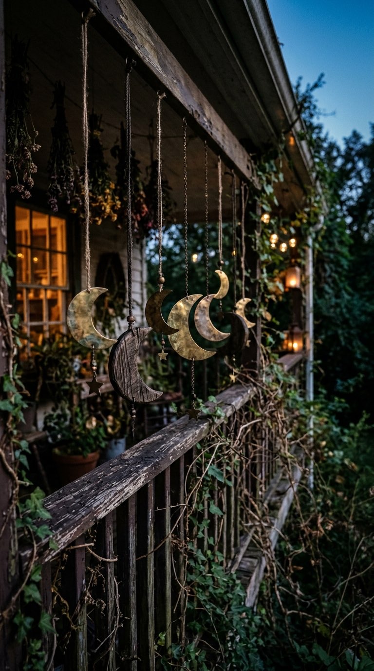 Mount Crescent Moon Hangings – witchy decor idea
