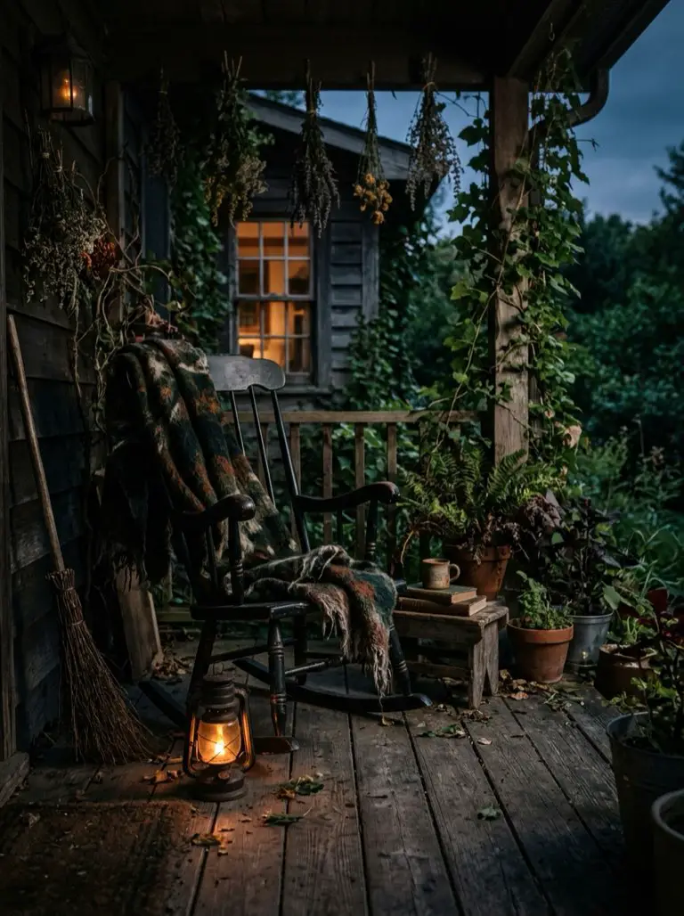 Choose a Classic Black Rocking Chair – witchy decor idea