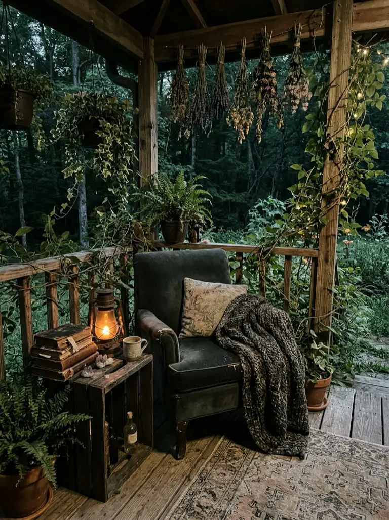 Set Up a Reading Nook – witchy decor idea