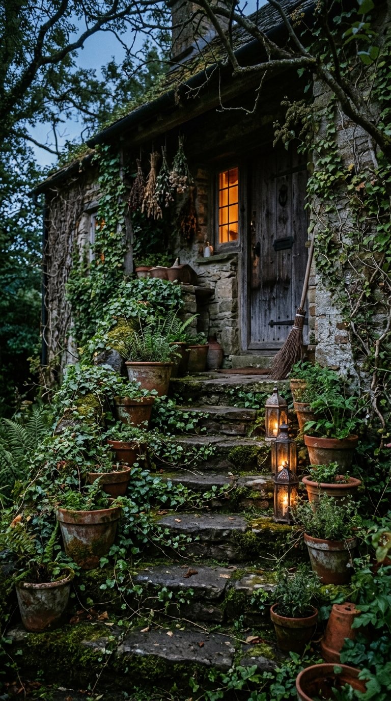 Grow Trailing Ivy and Moss – witchy decor idea