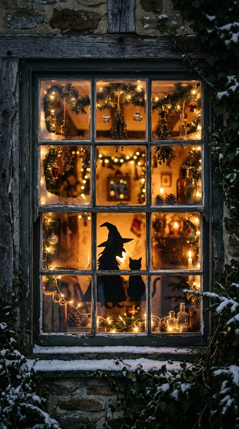 Add Witch Silhouettes – witchy decor idea